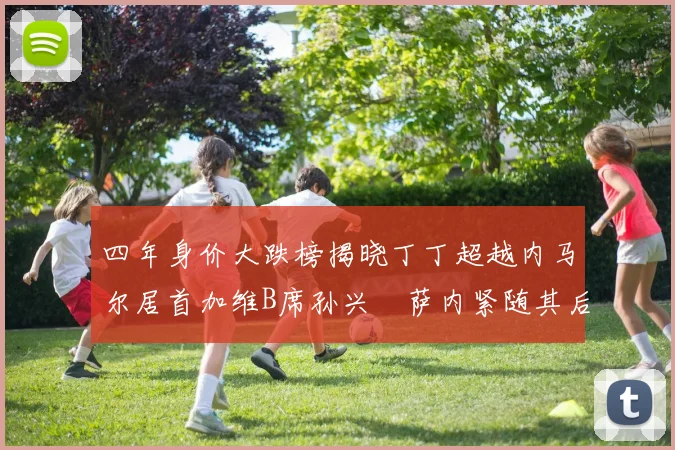 四年身价大跌榜揭晓丁丁超越内马尔居首加维B席孙兴慜萨内紧随其后